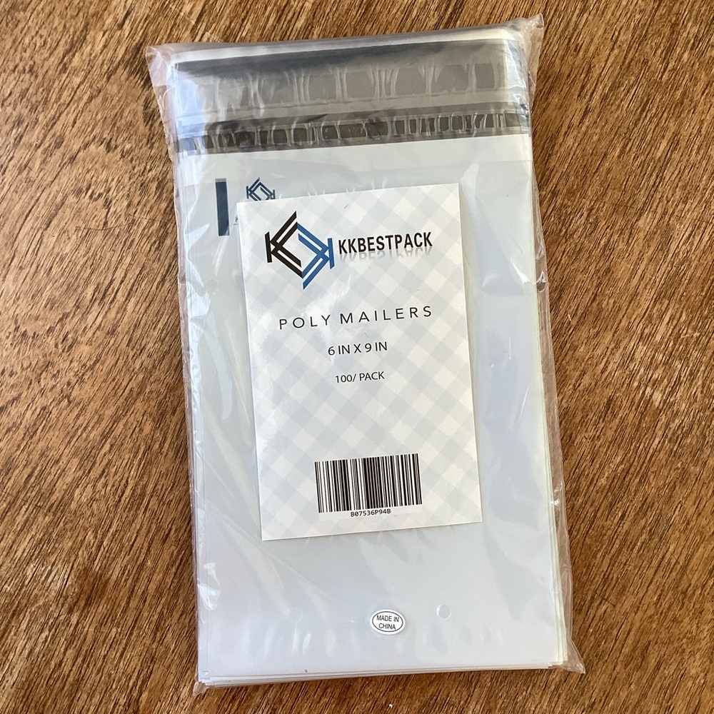 100 XS Poly Mailers 6x9 Inch